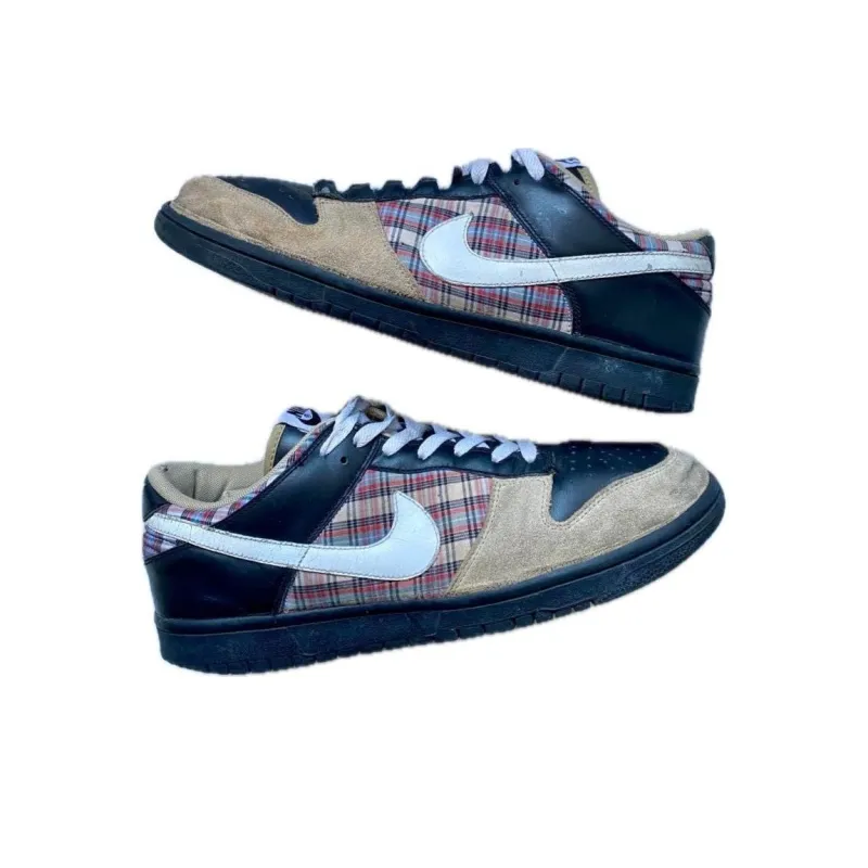 Nike Dunk Low Cl Black White Tweed Noir-2
