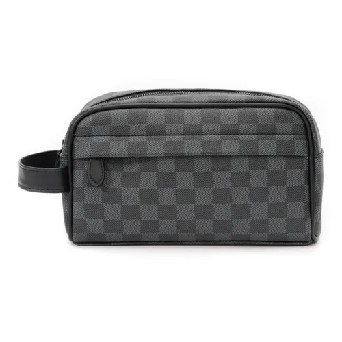 CARTELO PVC Clutch Handheld Navy Bag Toiletry Navy Bag Regular Unisex Black