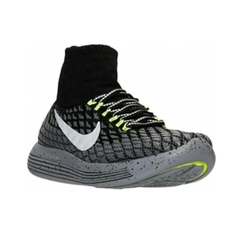 Nike Lunarepic Flyknit Shield Black Silver Volt Women's-2