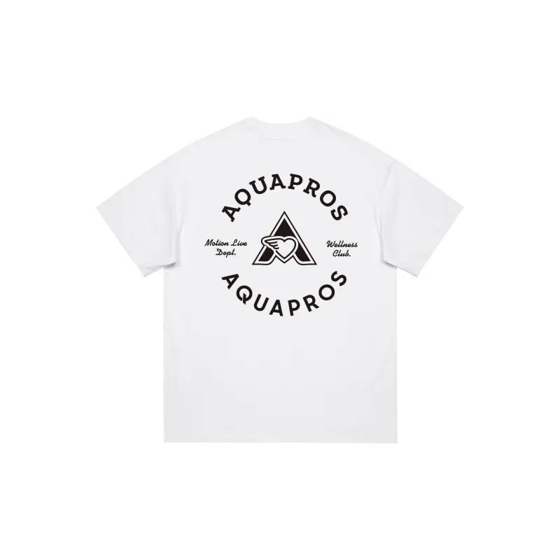 AQUAPROS T Shirts Unisex White-1