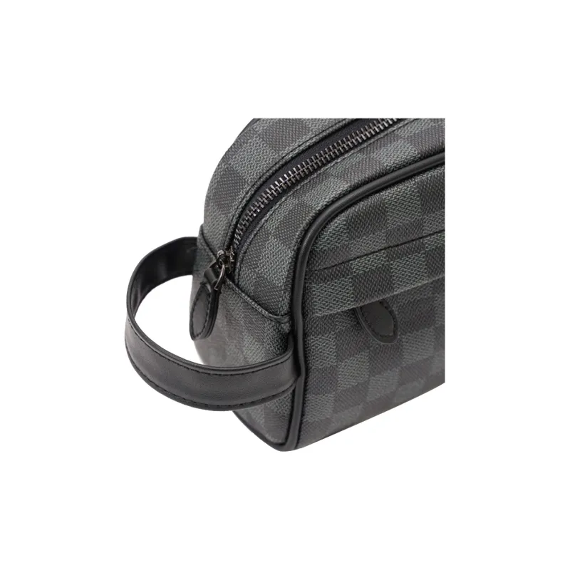 CARTELO PVC Clutch Handheld Bag Toiletry Bag Regular Unisex Black-6