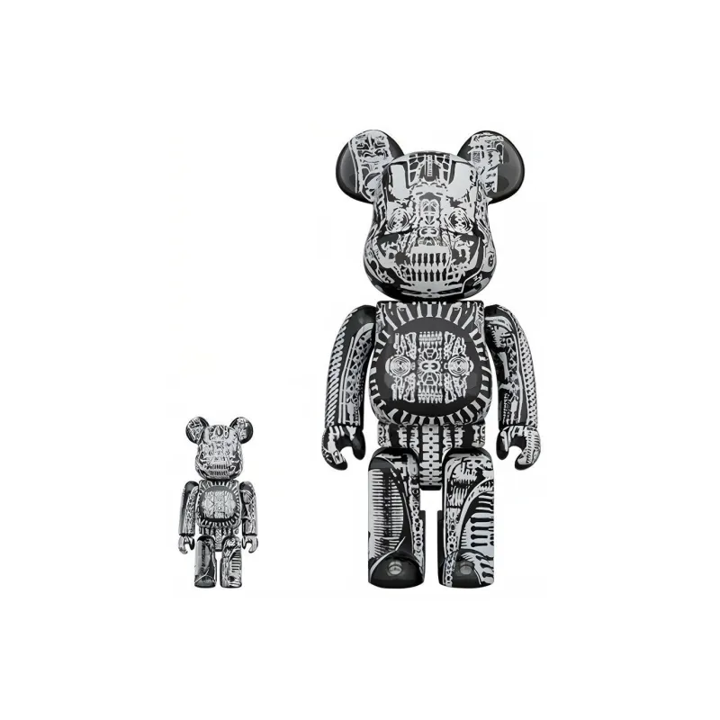 BE@RBRICK Hr Giger Black Chrome-0