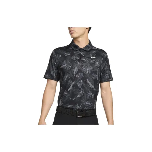 Nike Polo Shirts Men Dark Smoky Grey/white