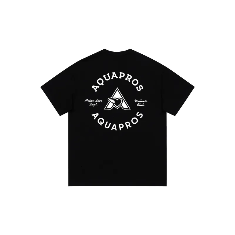 AQUAPROS T Shirts Unisex Black-1