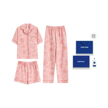 Floating Light Islands Pajama Set Women's Box Pink