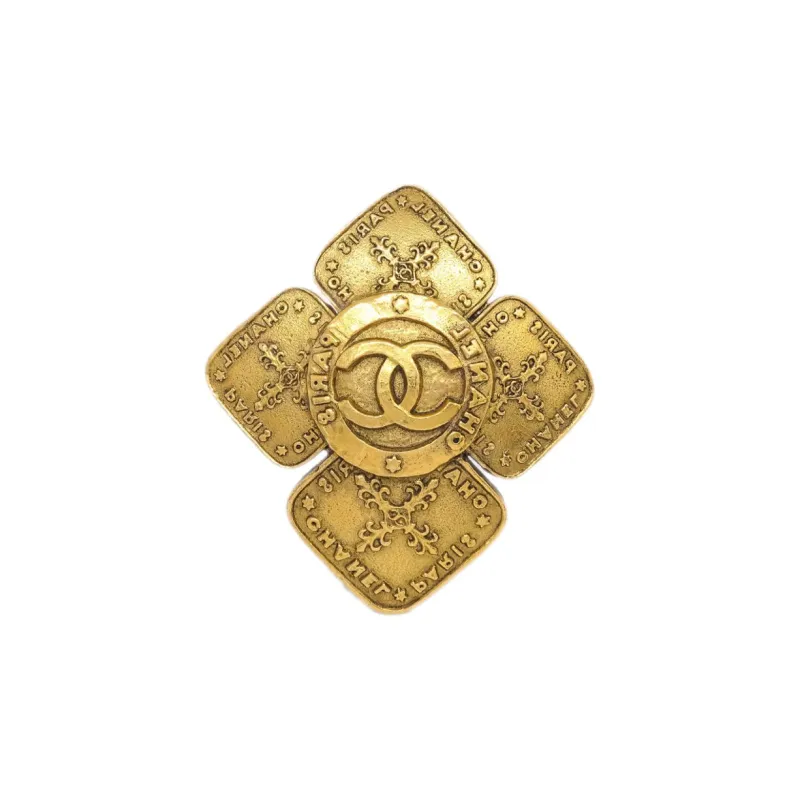 CHANEL 1986 1988 Coco Mark Brooch-1