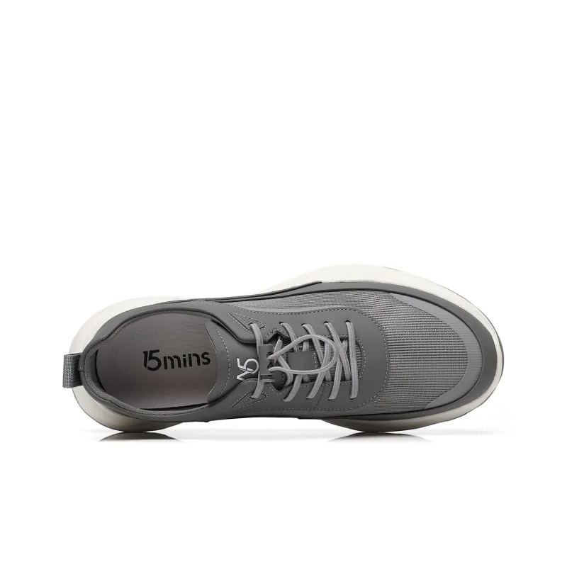 15 MINS Casual Shoes Men Low Top Black/Gray-9