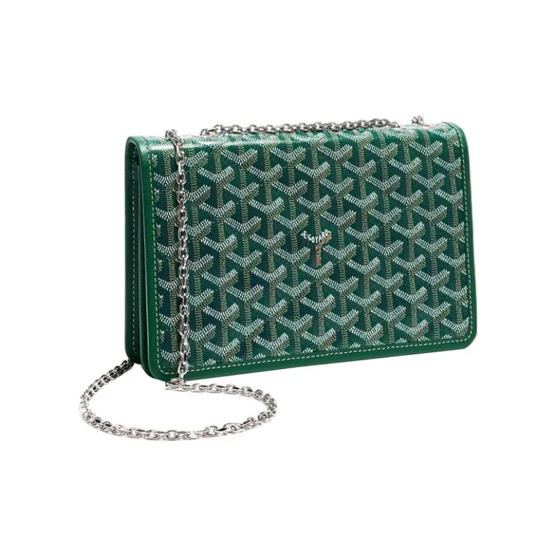 GOYARD Alexandre III Canvas With Leather Shoulder Bag Crossbody Bag Women's Green-2