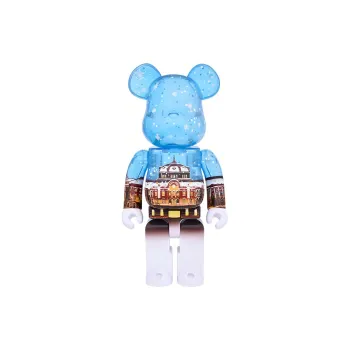 BE@RBRICK Tokyo Station Marunouchi Station Building Model Snow Ver. Blue