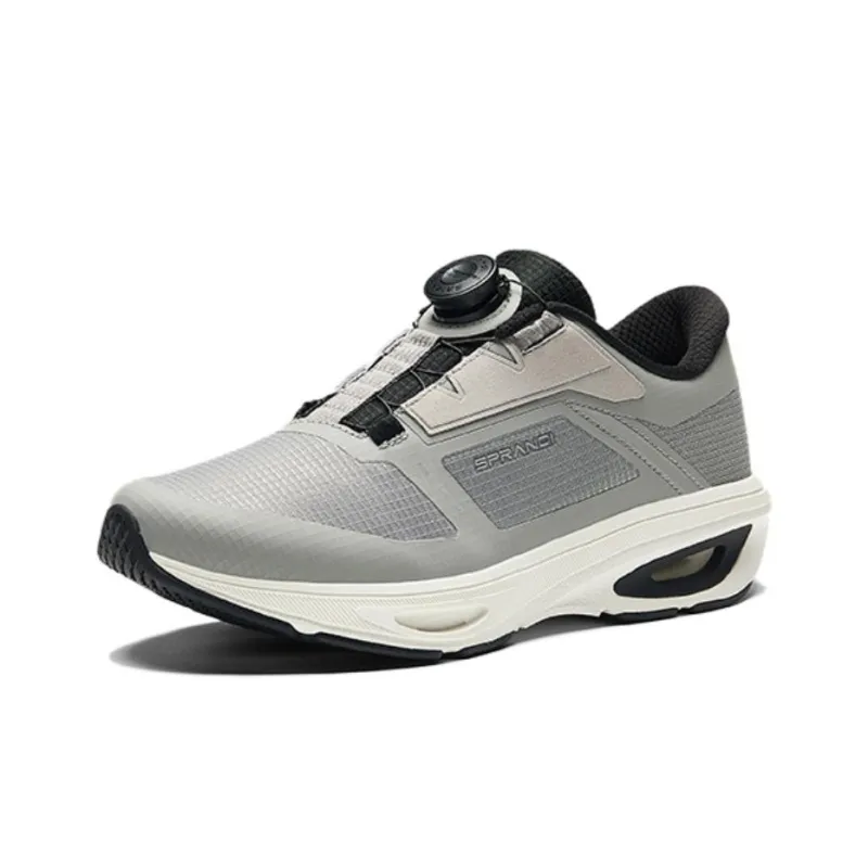 Sprandi Cushioning Rebound Low-Top Casual Running Shoes Men's Gray Black-2