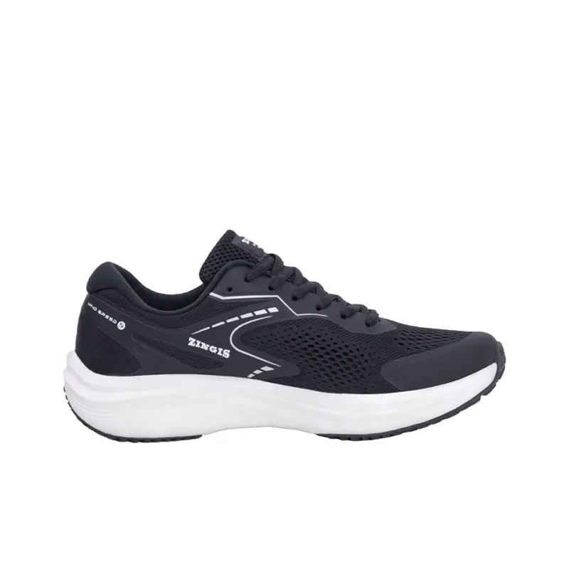 ZINGIS Cushioning Anti Slip And Wear Resistant Breathable Coverage Mid Top Training Shoes Unisex Phantom Black-2
