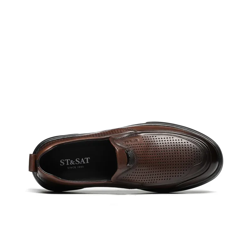 ST&SAT Dress Shoes Casual Business Men's Black, Brown-7