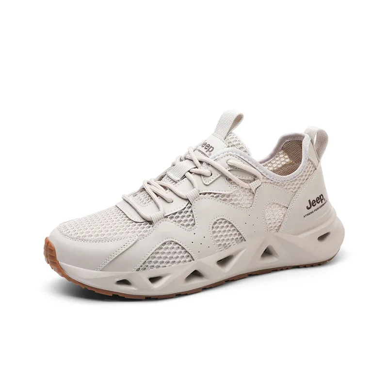Jeep Slip Resistant Breathable River Trekking Shoes Unisex Sand-2