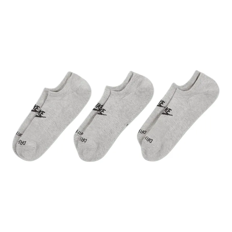 Nike Ankle Socks Unisex 3 Pack Dark Gray-0