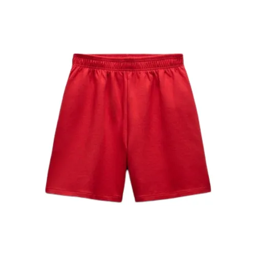 ZARA Casual Shorts Women's Dark Red