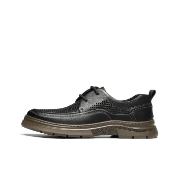 ST&SAT Dress Shoes Casual Business Men's Black Khaki