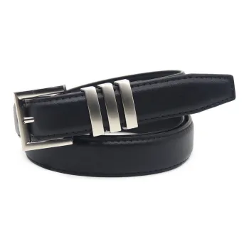 FREE RABBITⅡ Premium 3 Stripes Solid Pin Buckle Leather Belts Women's Width 2.3CM