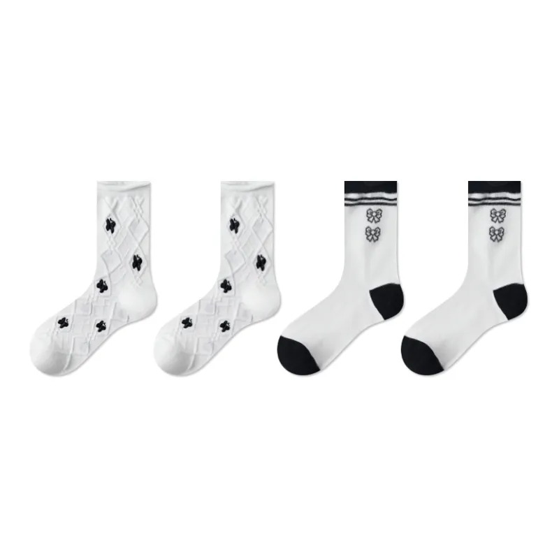 Ordifen Mid Calf Socks Women's 4 Pack-4