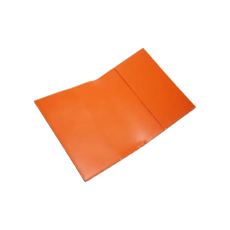 GOYARD Canvas With Calfskin File Organizer Storage Bag Unisex Orange-1