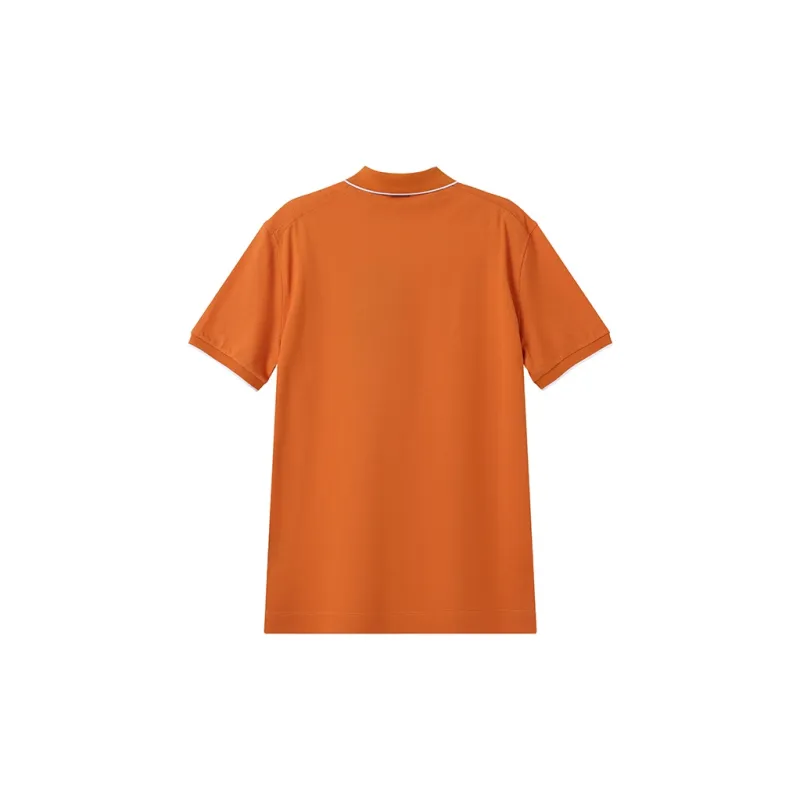 Zegna SS24 Polo Shirt Men's Bright Orange-1