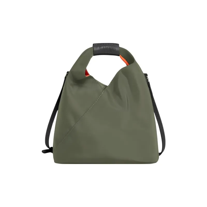 MM6 Maison Margiela Calfskin Handbag, Shoulder Bag, Crossbody Bag Trumpets Women's Green-3