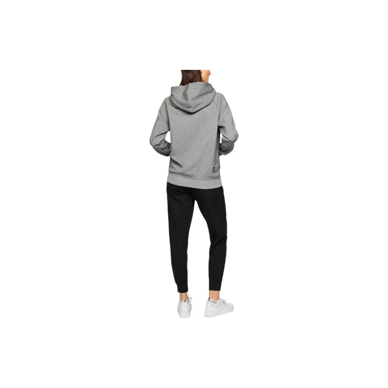 On Zipped Hoodie Sweatshirt Women's Gray-1