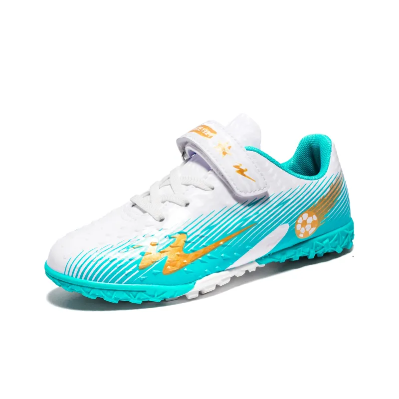 DOUBLE STAR 88 Abrasion Resistant Slip Resistant Cushioning Soccer Shoes Unisex White Moon Orange-1