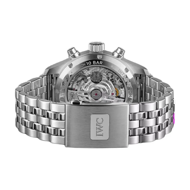 IWC Automatic Mechanical Movement Men's Watches Watch 41mm Black Dial Stainless Steel Case Stainless Steel Watchband-1