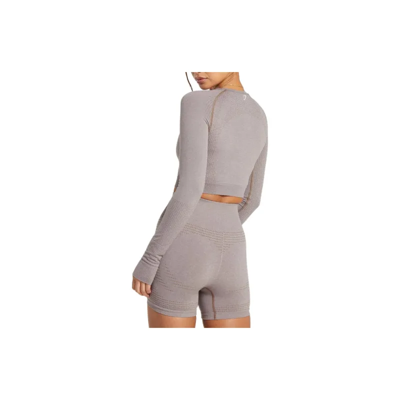 GYMSHARK T Shirt Women's Warm Taupe Mud Gray-1