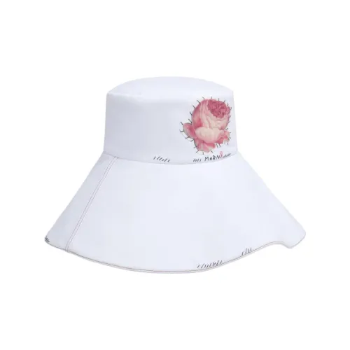 MARNI Floral-appliqué Bucket Hat