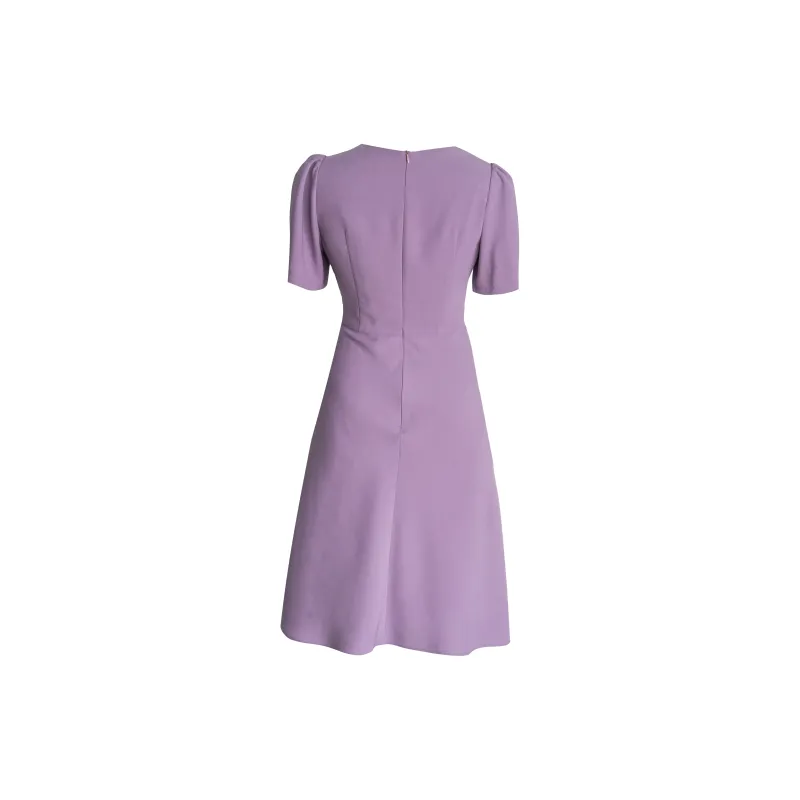ROEYSHOUSE Short Sleeved Dresses Women's Light Purple-1