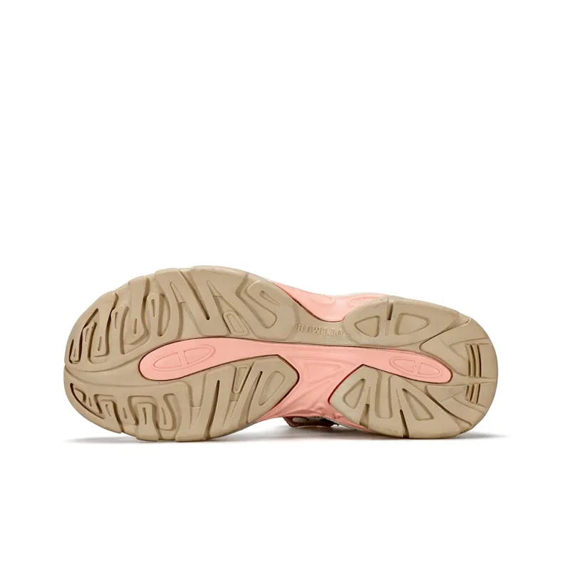 HUMTTO Beach Sandals Women's Ecru Smoke Pink-4
