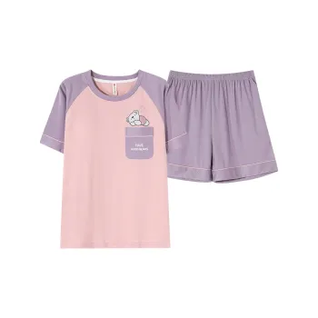 Follow The United States Pajama Set Without Pads Style Women's Violet