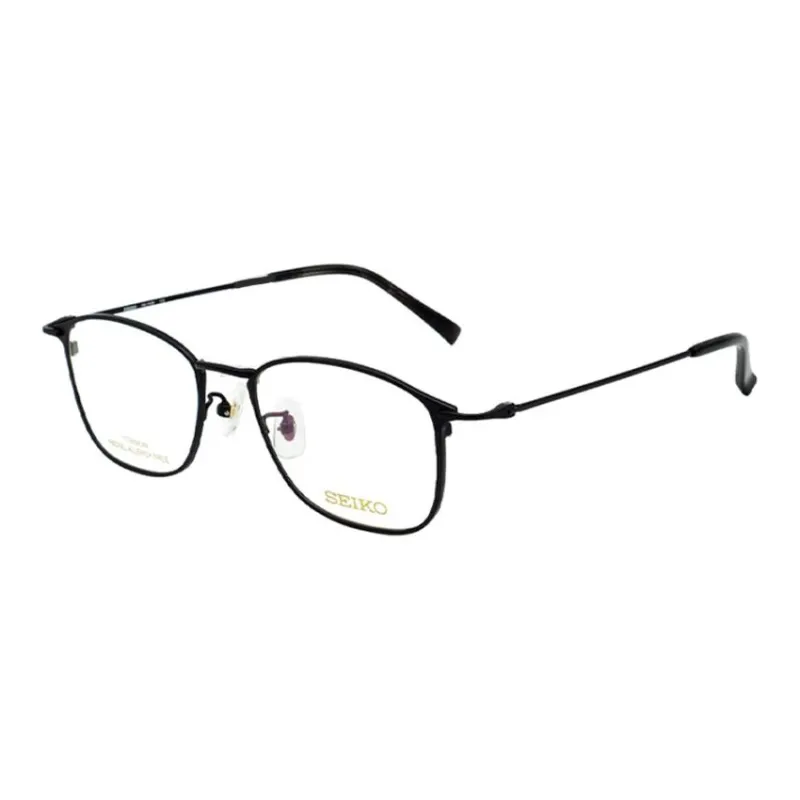 SEIKO Titanium Rectangular Eyeglass Frames Men's Black-0