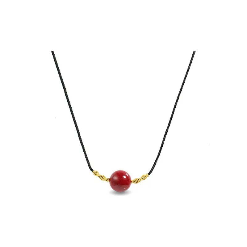 Sweet Kisses Reconstructed Cinnabar Necklaces Unisex-5