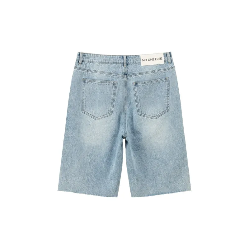NO ONE ELSE Denim Shorts Unisex-3