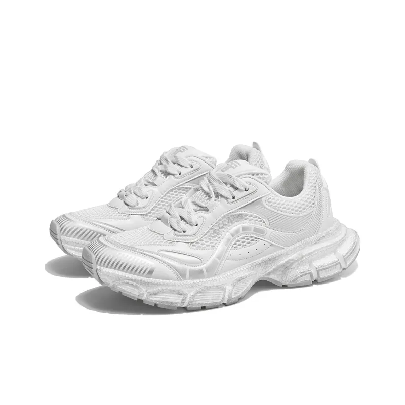 TCELLARS Cushioning Abrasion Resistant Lightweight Height Increasing Mat Low Top Chunky Sneakers Unisex-23