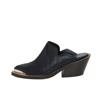 DOROTHEE SCHUMACHER Closed Toe Slippers 5cm Women's Black