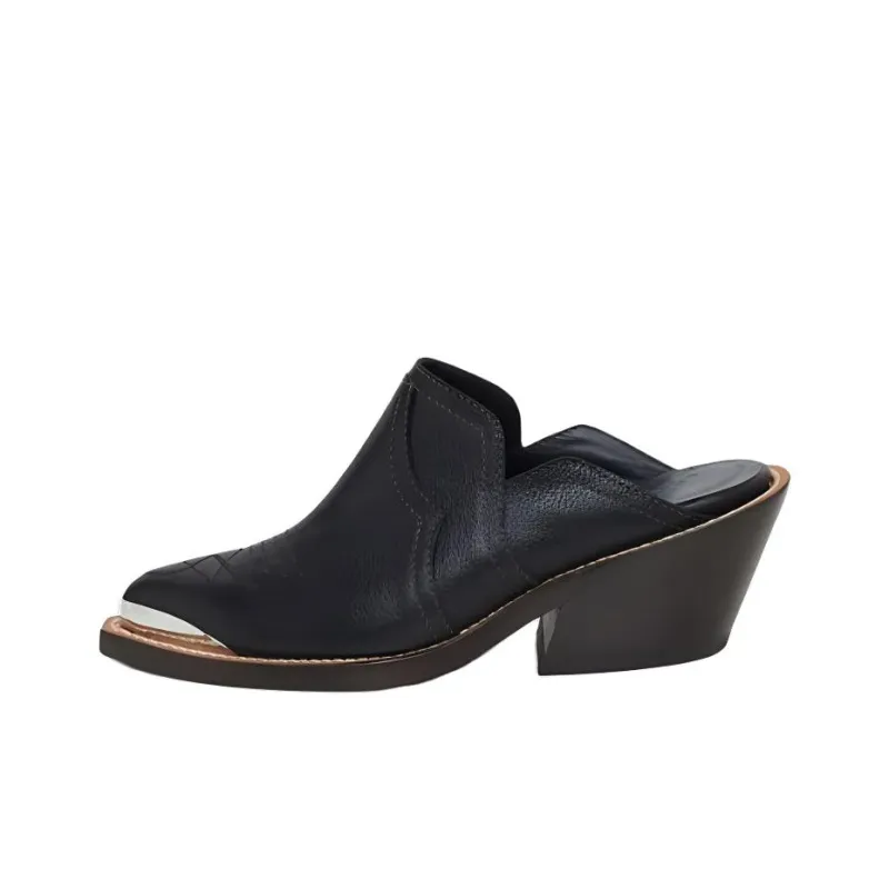 DOROTHEE SCHUMACHER Closed Toe Slippers 5cm Women's Black-0