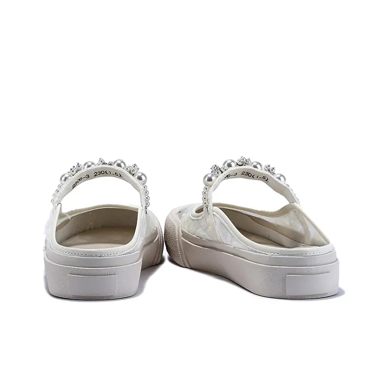 BELLALILY Sequins Abrasion Resistant Slip Resistant Closed Toe Slippers Women's-9