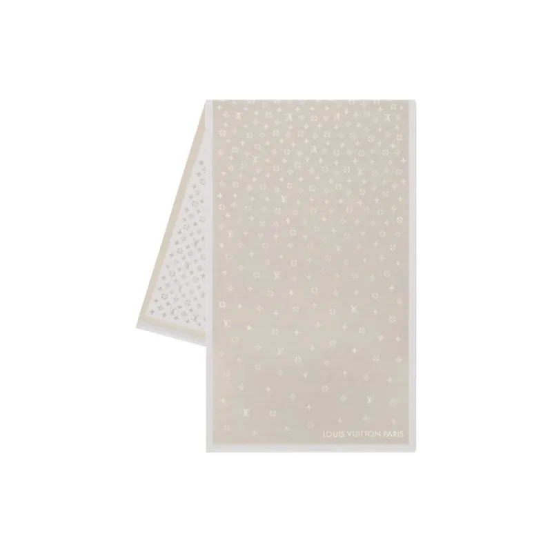 LOUIS VUITTON Knit Scarves Men's Gray-1