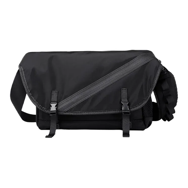 CARTELO Oxford Crossbody Bag Medium Size Unisex Black-2
