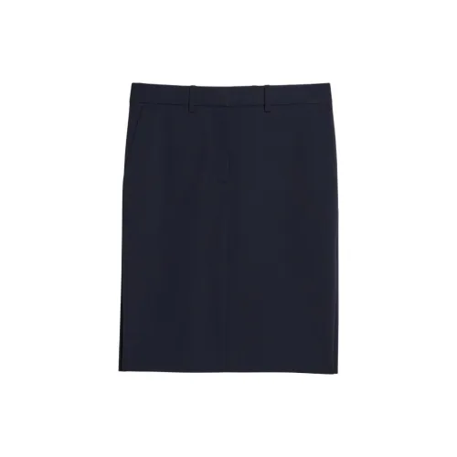 Helmut Lang Casual Short Skirts Women's Marine Blue