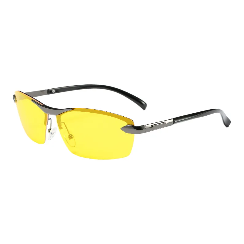 Thunder Pailong Alloy Square Sunglasses Unisex Black/Gunmetal-11