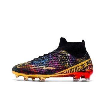 DOUBLE STAR 88 Slip Resistant Cushioning Abrasion Resistant Soccer Shoes Unisex Black