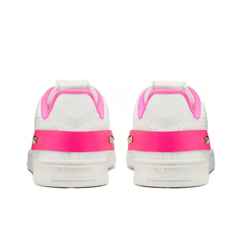 Valentino GARAVANI Vlogo Low Top Stylish Skateboarding Shoes Women's Neon Pink-4