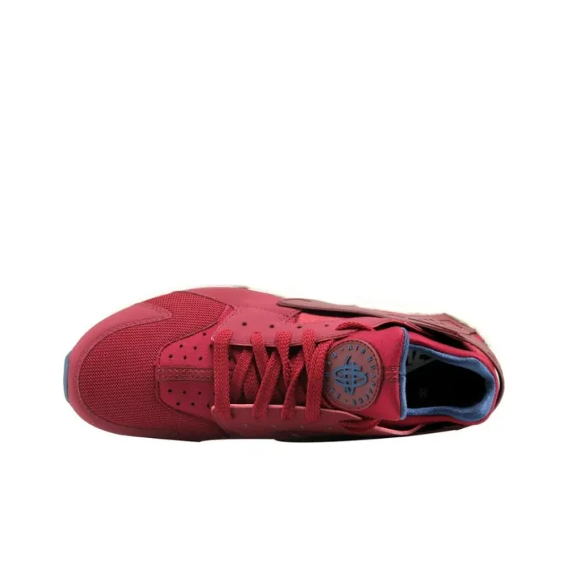 Nike Air Huarache Run Cushioning Wear Resistant Low Top Running Shoes Unisex Red-3