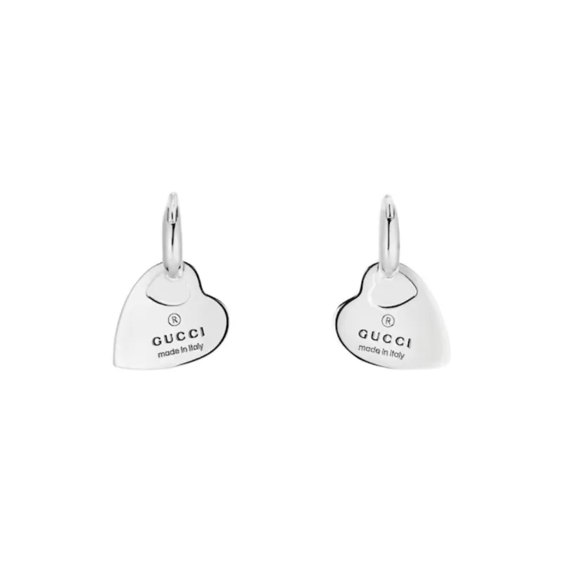 GUCCI 925 Sterling Silver Earrings Women's Silver-0