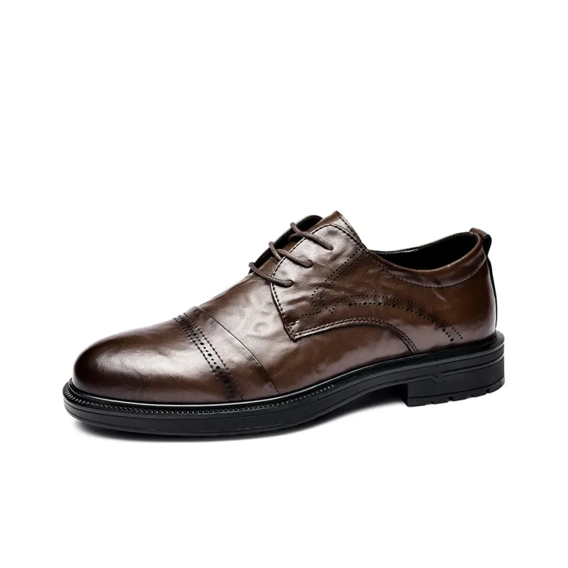 G5 Dress Shoes Men Low Top Black, Brown-4