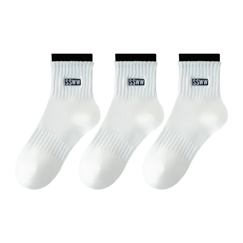 XXLLG Mid Calf Socks Women's 3 Pack-7